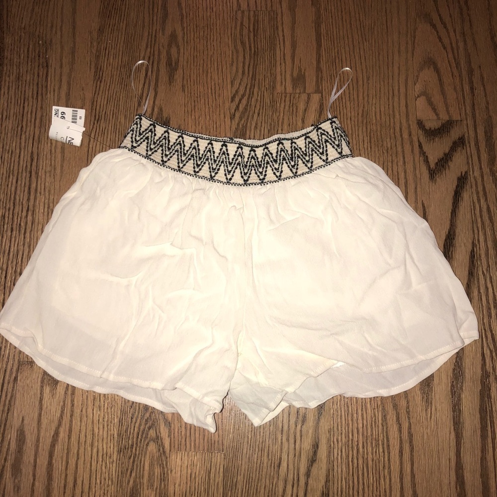 White flowy shorts